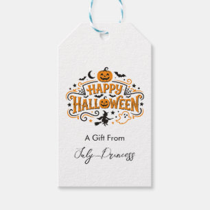 Halloween gift tags, personalized gift tags