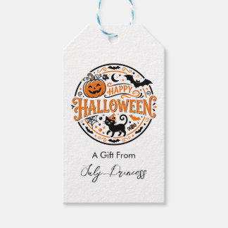 Halloween gift tags, personalized gift tags