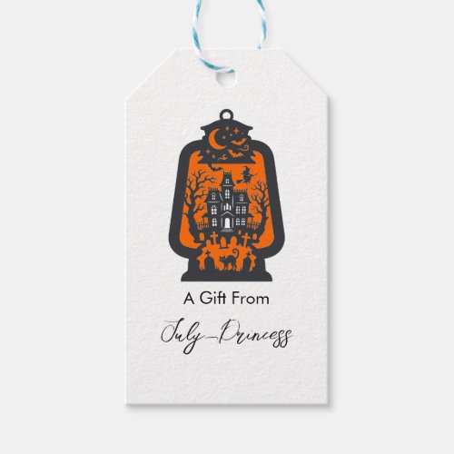 Halloween gift tags, personalized gift tags