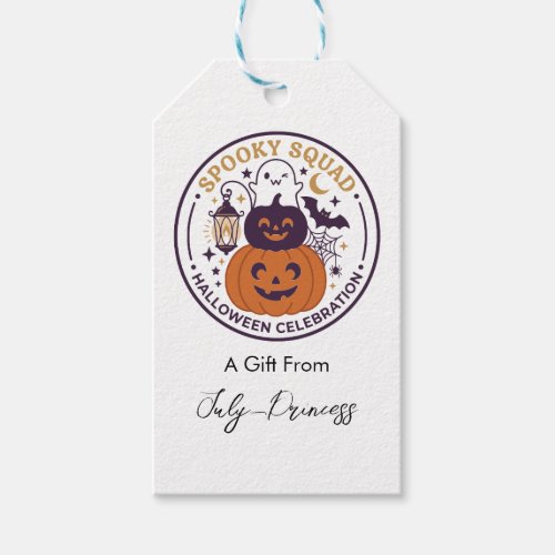Halloween gift tags, personalized gift tags
