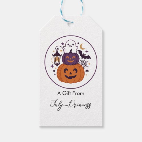 Halloween gift tags, personalized gift tags