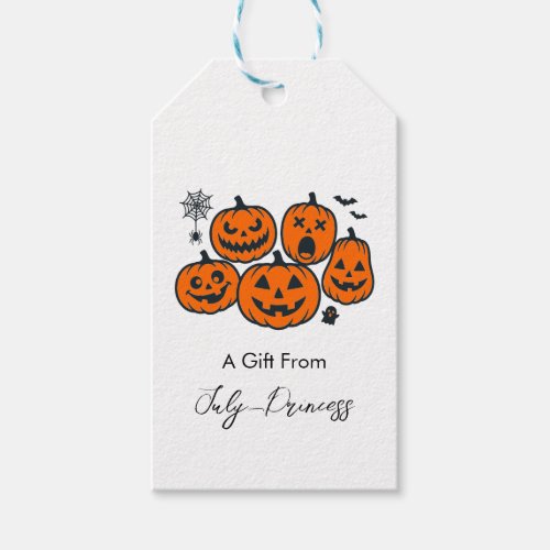 Halloween gift tags, personalized gift tags