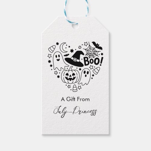 Halloween gift tags, personalized gift tags