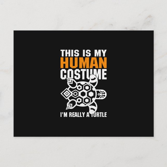 Halloween Gift This Is My Human Costume Invitation Postcard (Front)