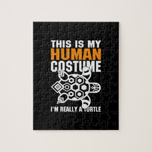 Halloween Gift This Is My Human Costume Jigsaw Puzzle