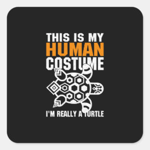 Halloween Gift This Is My Human Costume Square Sticker