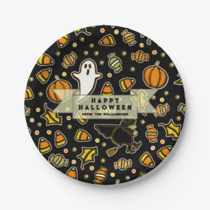 Halloween Gift Treats Paper Plates