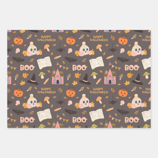 Halloween Gift Wrapping Paper (Front 3)