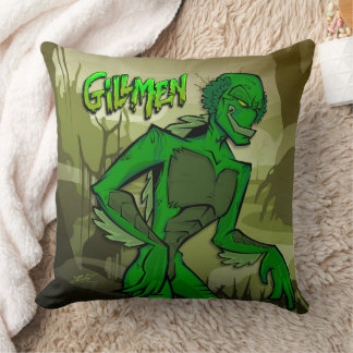 Halloween - Gillmen Throw Pillow