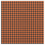 Halloween Gingham 01-Orange-Black Fabric
