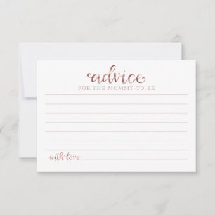 Halloween Girl Baby Shower Advice Cards