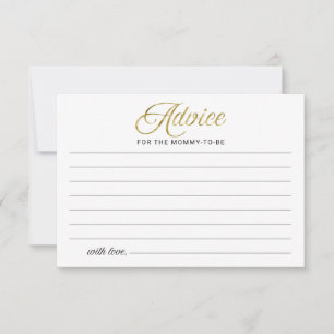 Halloween Girl Baby Shower Advice Cards