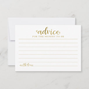 Halloween Girl Baby Shower Advice Cards