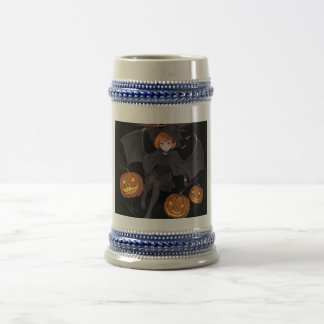 halloween girl beer stein