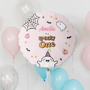 Halloween Girl Birthday Spooky One Balloon