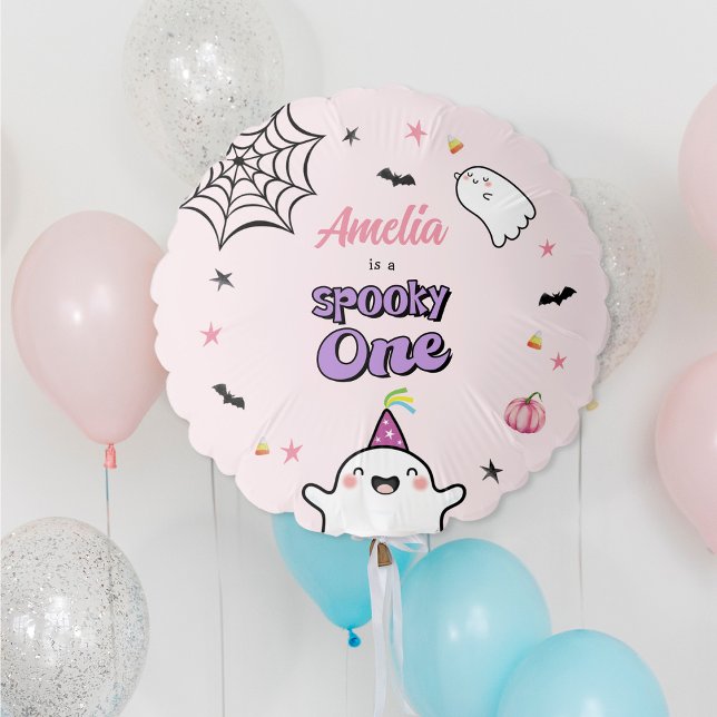 Halloween Girl Birthday Spooky One Balloon (Creator Uploaded)