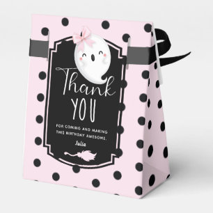 Halloween Girl Birthday Thank you Favor Boxes