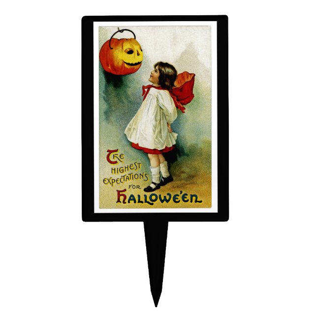 Halloween Girl Cake Topper (Front)