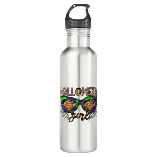 Halloween Girl Stainless Steel Water Bottle (Front)