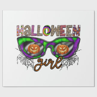 Halloween Girl Wrapping Paper