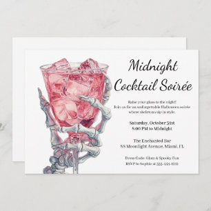 Halloween Girls Night Out Spooky Cocktail Party Invitation