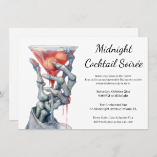 Halloween Girls Night Out Spooky Cocktail Party Invitation