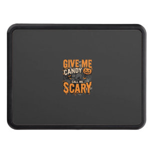 Halloween Give Me Candy Scary Cat Hitch Cover