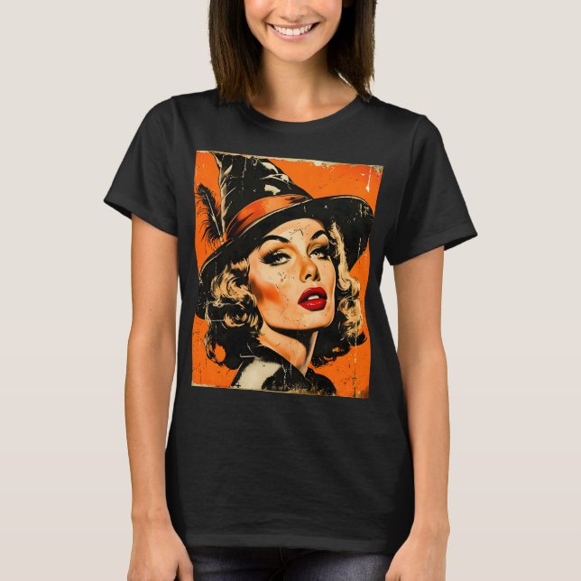Halloween Glam Witch T-Shirt (Front)