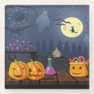 Halloween Glass Coaster