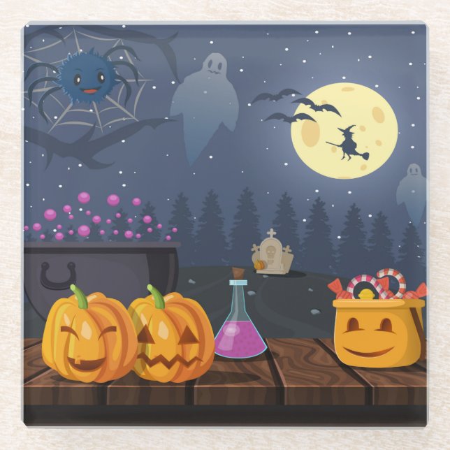 Halloween Glass Coaster (Front)