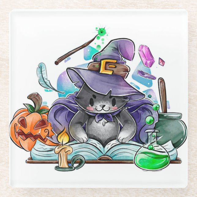 Halloween Glass Coaster (Front)