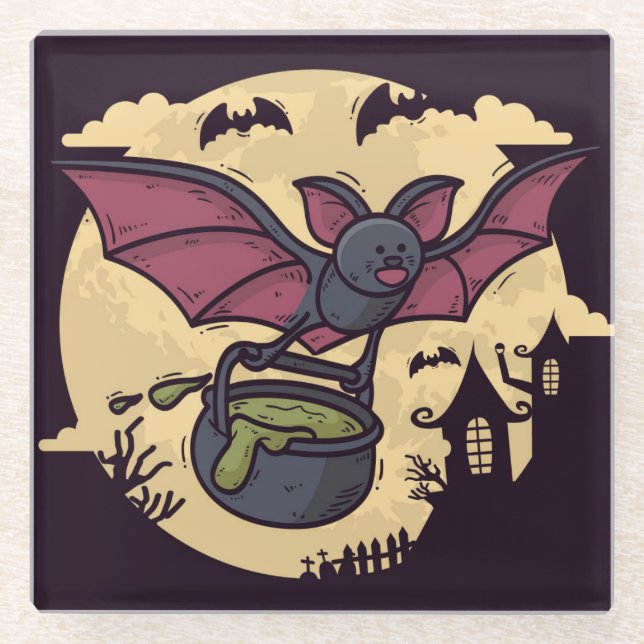 Halloween Glass Coaster (Front)