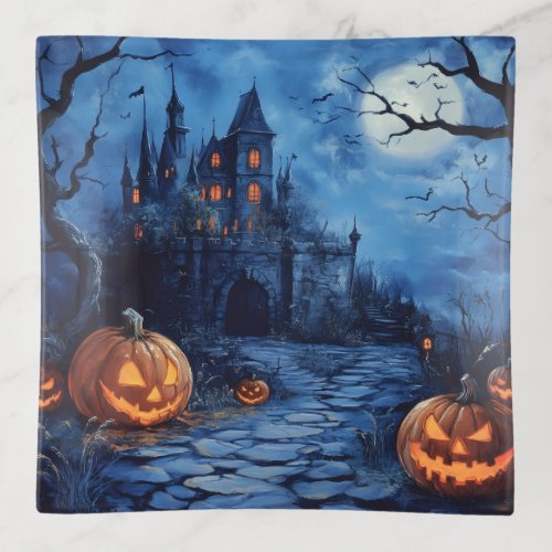 Halloween Glass Trinket Dish