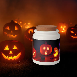 Halloween Glow-in-the-Dark Candy Jar