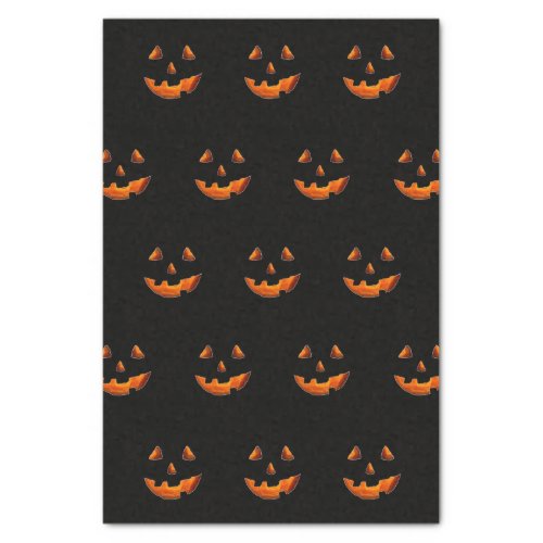 Halloween Glowing Jack_o_lantern Tissue Paper