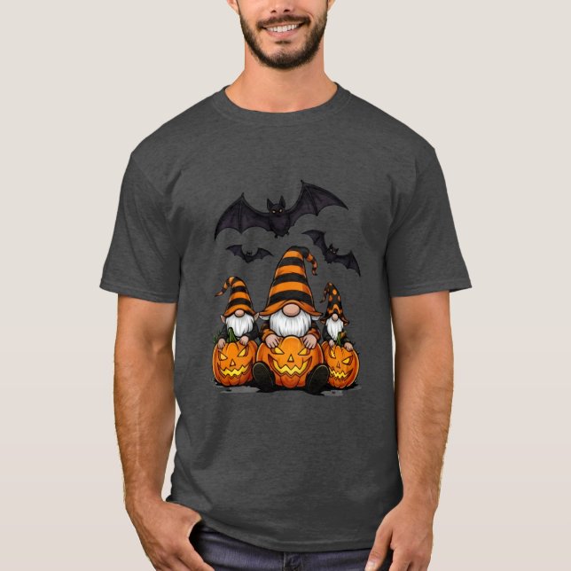 Halloween Gnome Basic Dark T-Shirt (Front)