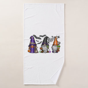 Halloween Gnome   Bath Towel