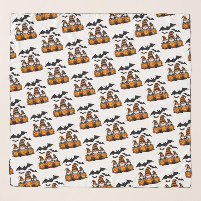 Halloween Gnome Chiffon Scarf (Front)