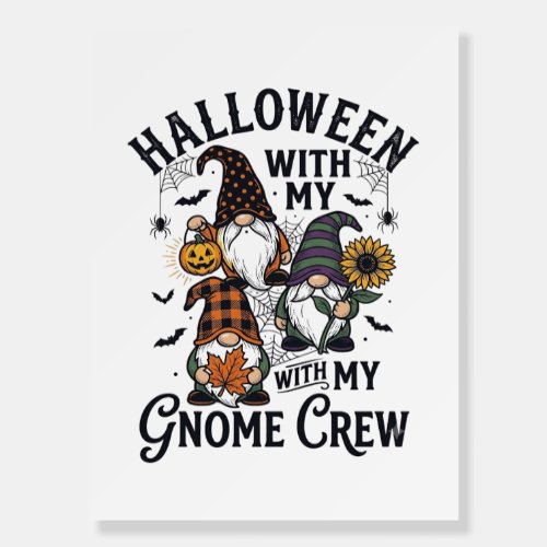 Halloween Gnome Crew Vintage Engraving Shirt_1 Foam Board
