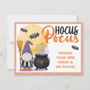 Halloween Gnome Customer Pop By Holiday Card