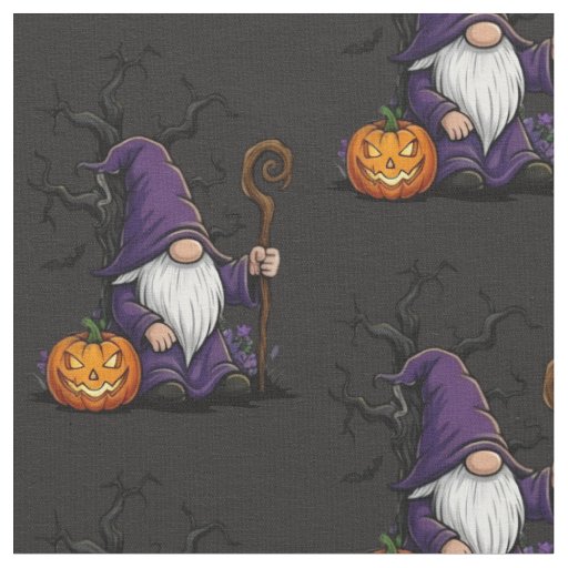 Halloween Gnome Fabric
