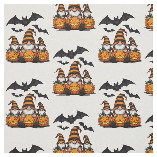 Halloween Gnome Fabric (Swatch)