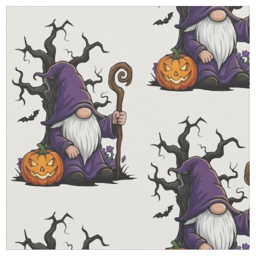 Halloween Gnome Fabric