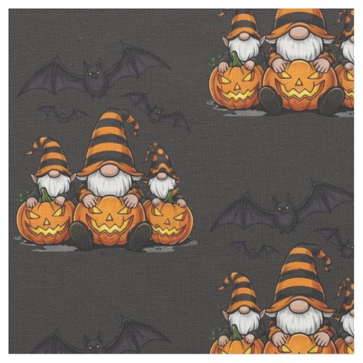 Halloween Gnome Fabric