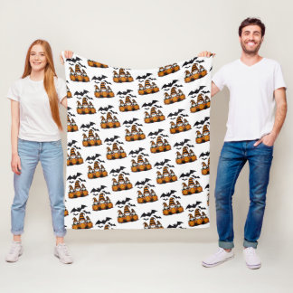 Halloween Gnome Fleece Blanket
