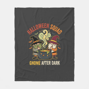 Halloween Gnome Midnight Mischief Fleece Blanket