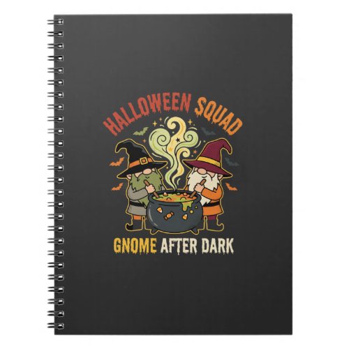 Halloween Gnome Midnight Mischief Notebook