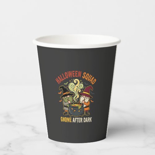 Halloween Gnome Midnight Mischief Paper Cups
