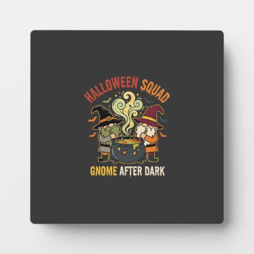 Halloween Gnome Midnight Mischief Plaque