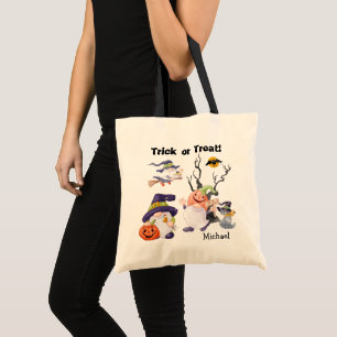 Halloween Gnome Party Trick or Treat Tote Bag